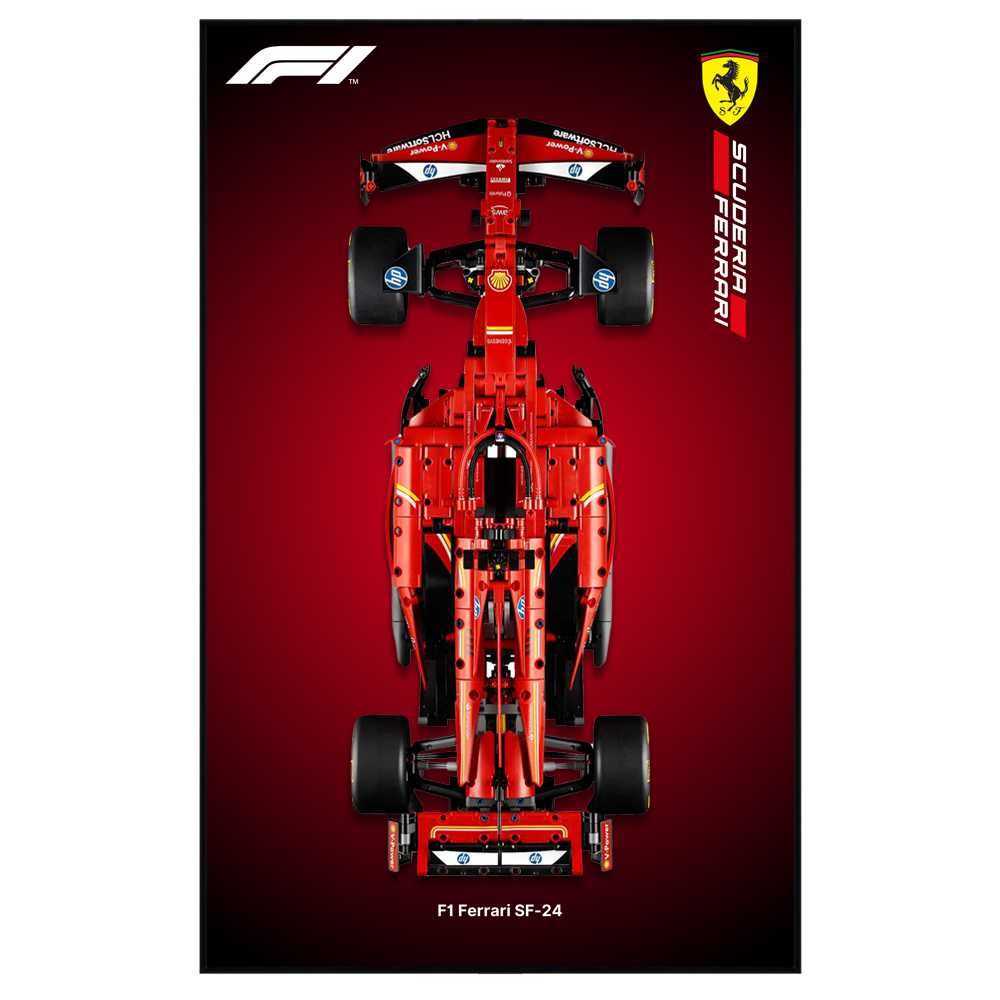 Ramka do ekspozycji ściennej LEGO SF-24 Ferrari F1 42207