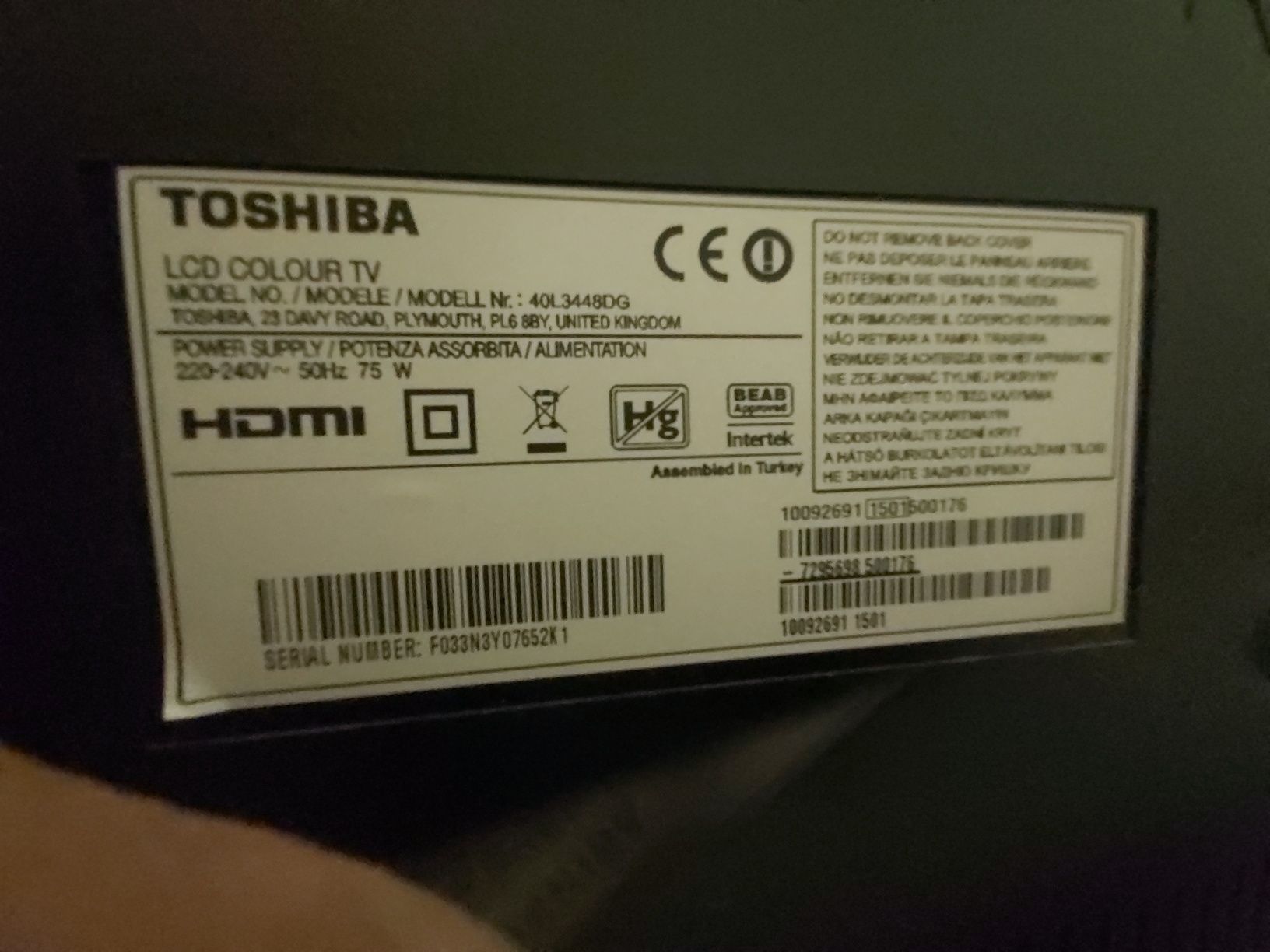 Telewizor Toshiba 40 cali używany