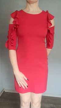 Сукня жіноча червона, однотонна розмір М