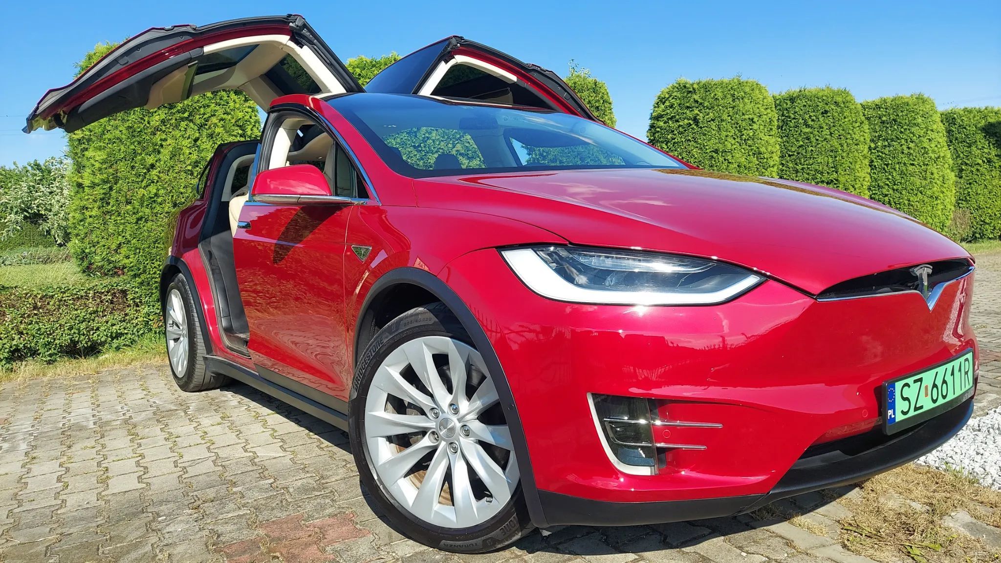 Tesla Model X DOŻYWOTNIE DARMOWE ładowanie na pojazd X90D, CCS, Europa Po serwisie !