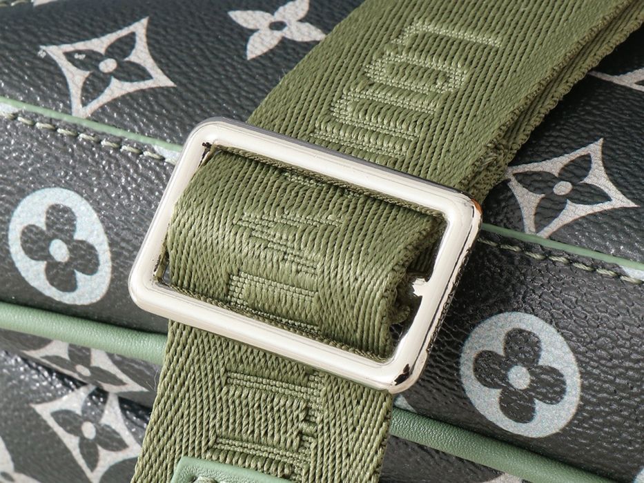 Сумка мужская Louis Vuitton Avenue бананка слинг черный с зеленым