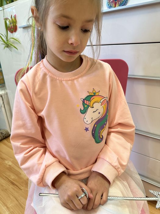 Туніка для дівчинки 2-7 років плаття з єдинорогом платье единорог