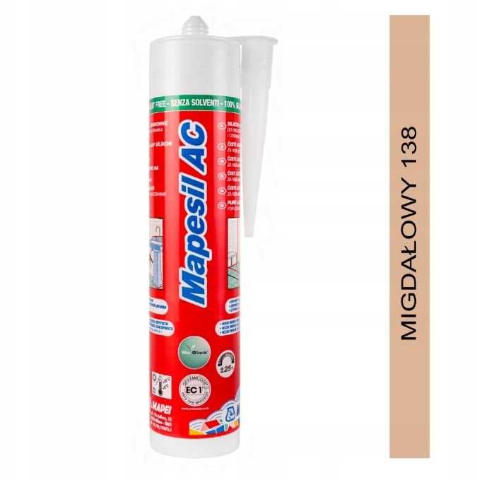 MAPEI Silikon Sanitarny Mapesil AC 138 Migdałowy 310ml