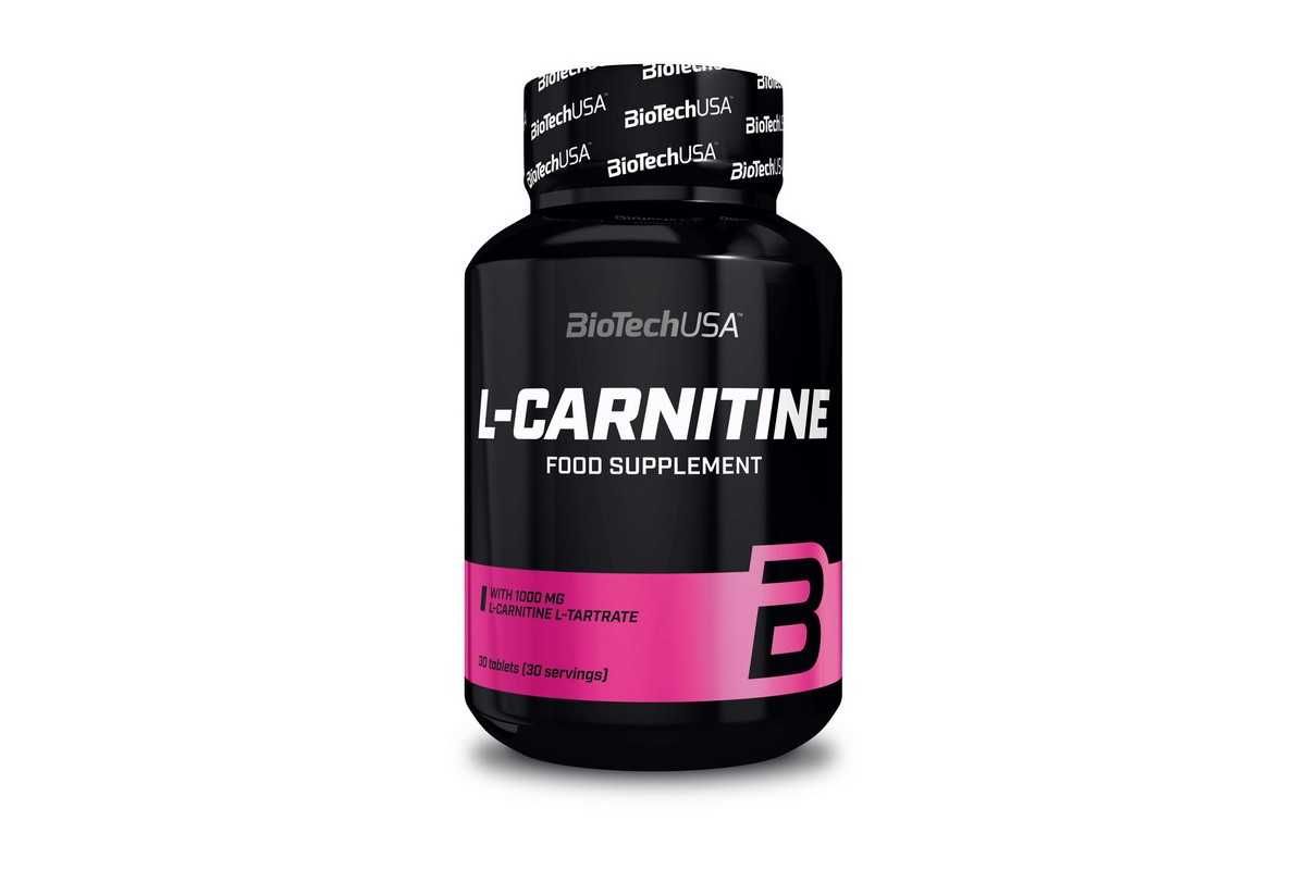 Жиросжигатель L-Carnitine 1000mg 30 таб Biotech купить l-карнитин
