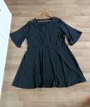 Sukienka damska elegancka wyjściowa na imprezę czarna plus size 46 48
