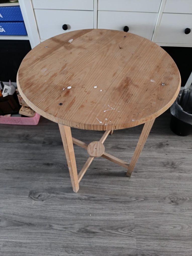 Camilha / Mesa de apoio em madeira