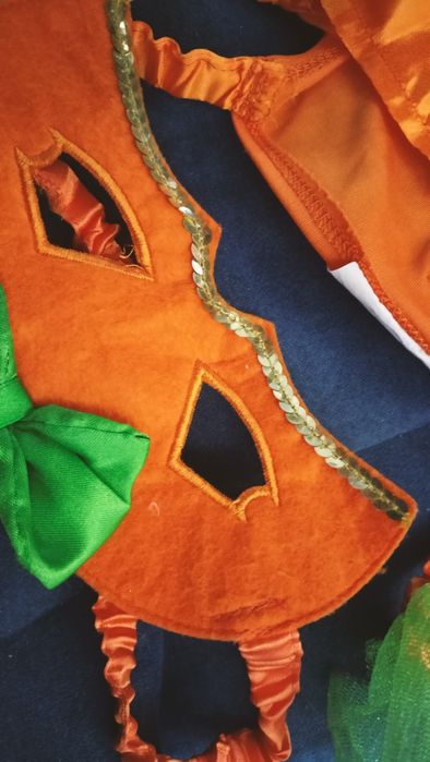 Sukienka dynia. Przebranie na halloween. Strój dynia. Halloween.