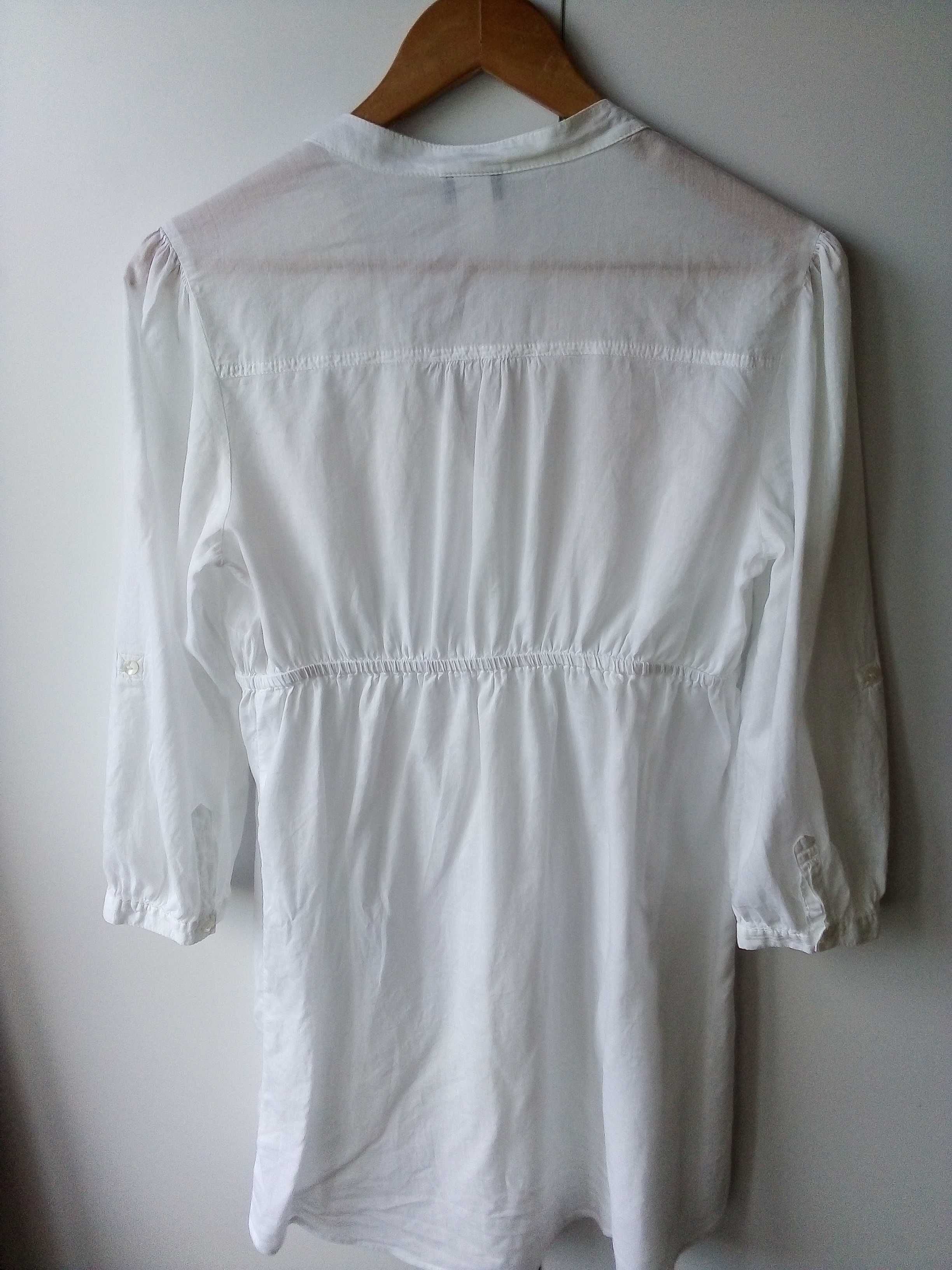 Biała bluzka  3/4 rękawa H&M