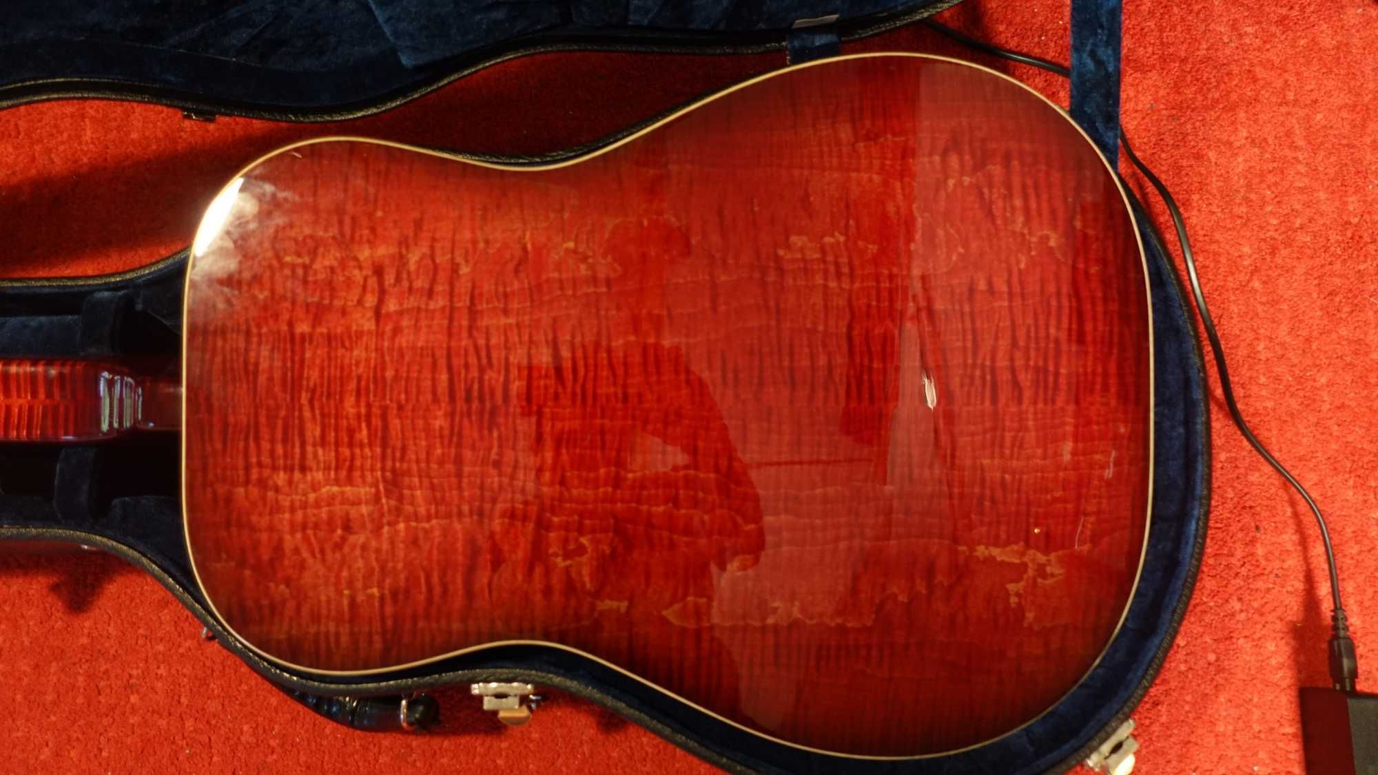 Gitara DOBRO Scheerhorn L-Body Flame Maple Squareneck Resophonic