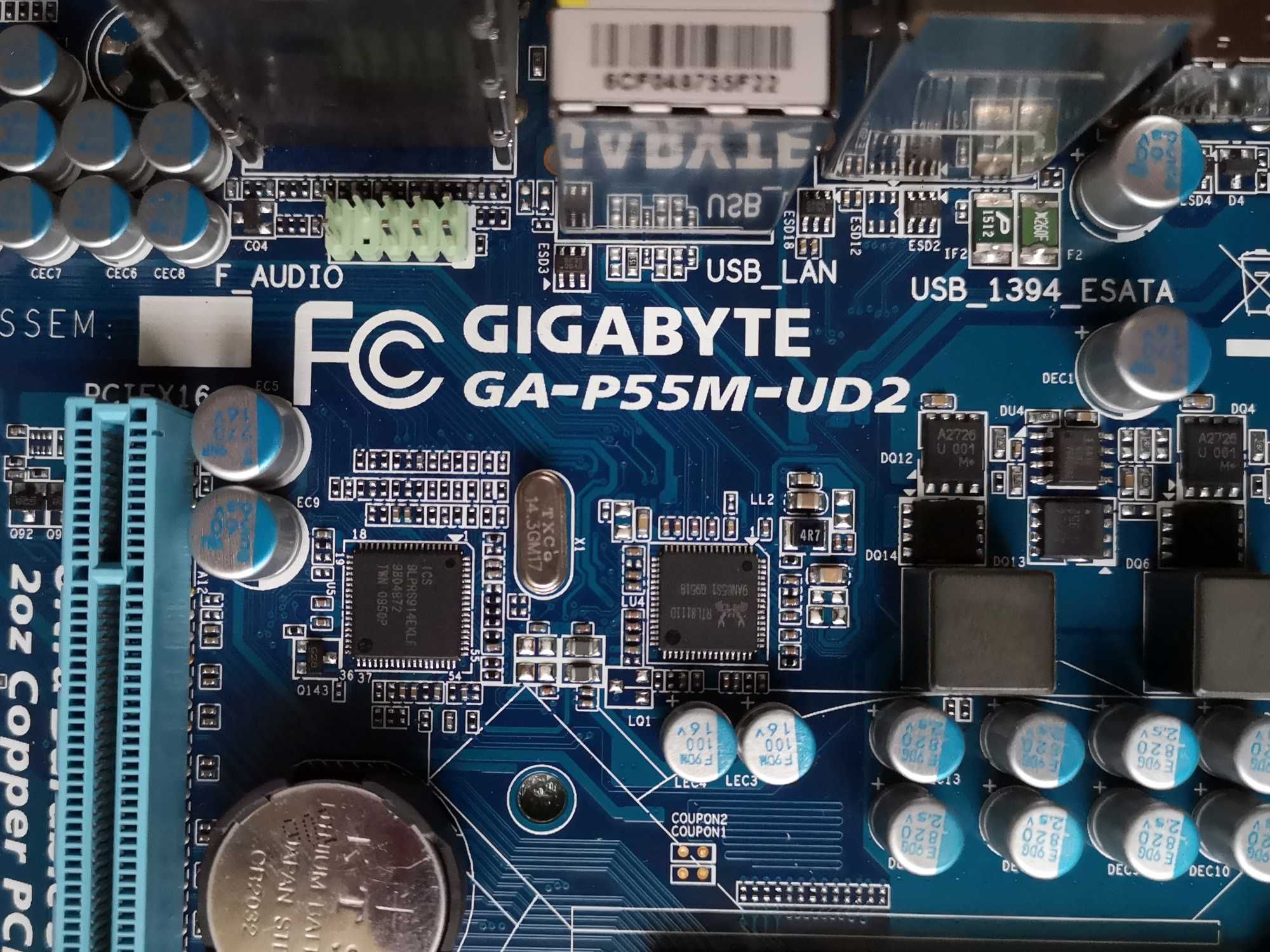 Материнська плата   Socket 1156   Gigabyte GA-P55M-UD2