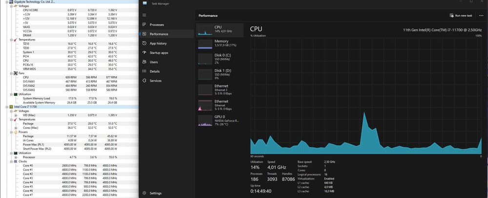 Процесор Intel Core i7-11700 s-1200 2.5GHz/16MB BOX LGA1200 8/16 яд/по