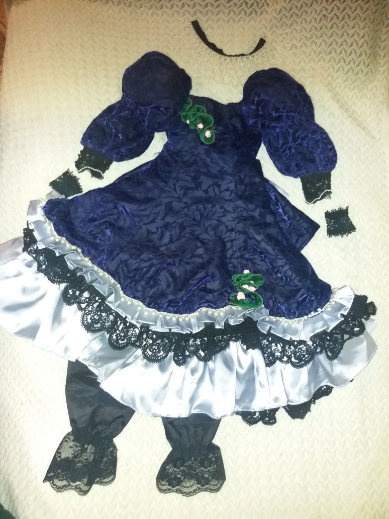 Сукня плаття на ляльку 70 см аутфіт