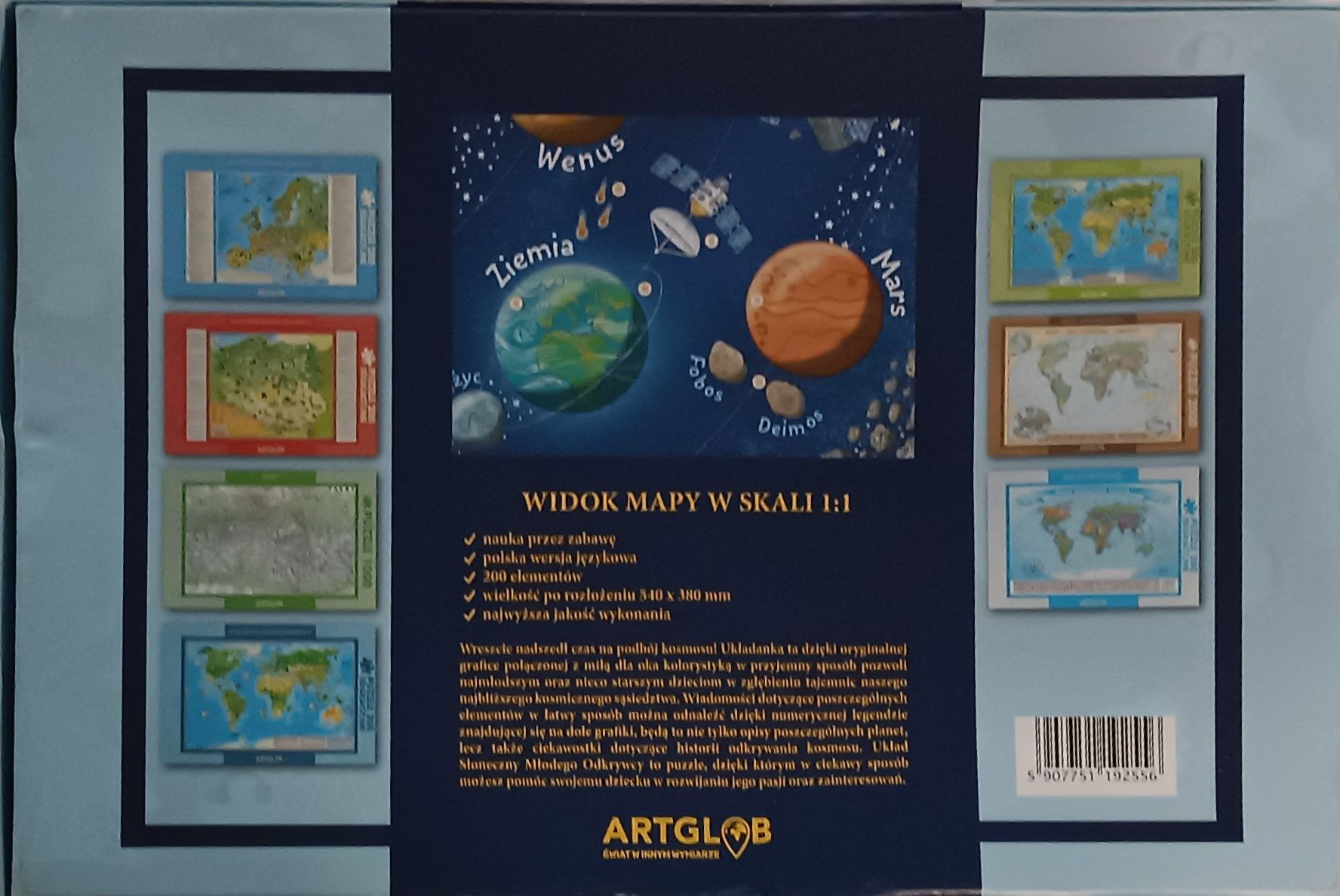 Puzzle Układ Słoneczny Młodego Odkrywcy