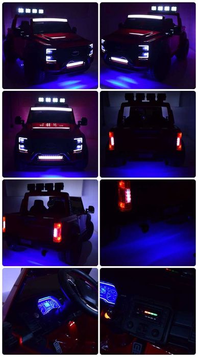 BAWIBUS.PL Auto samochód na akumulator FORD DUTY 2 osobowe jeep 4x4