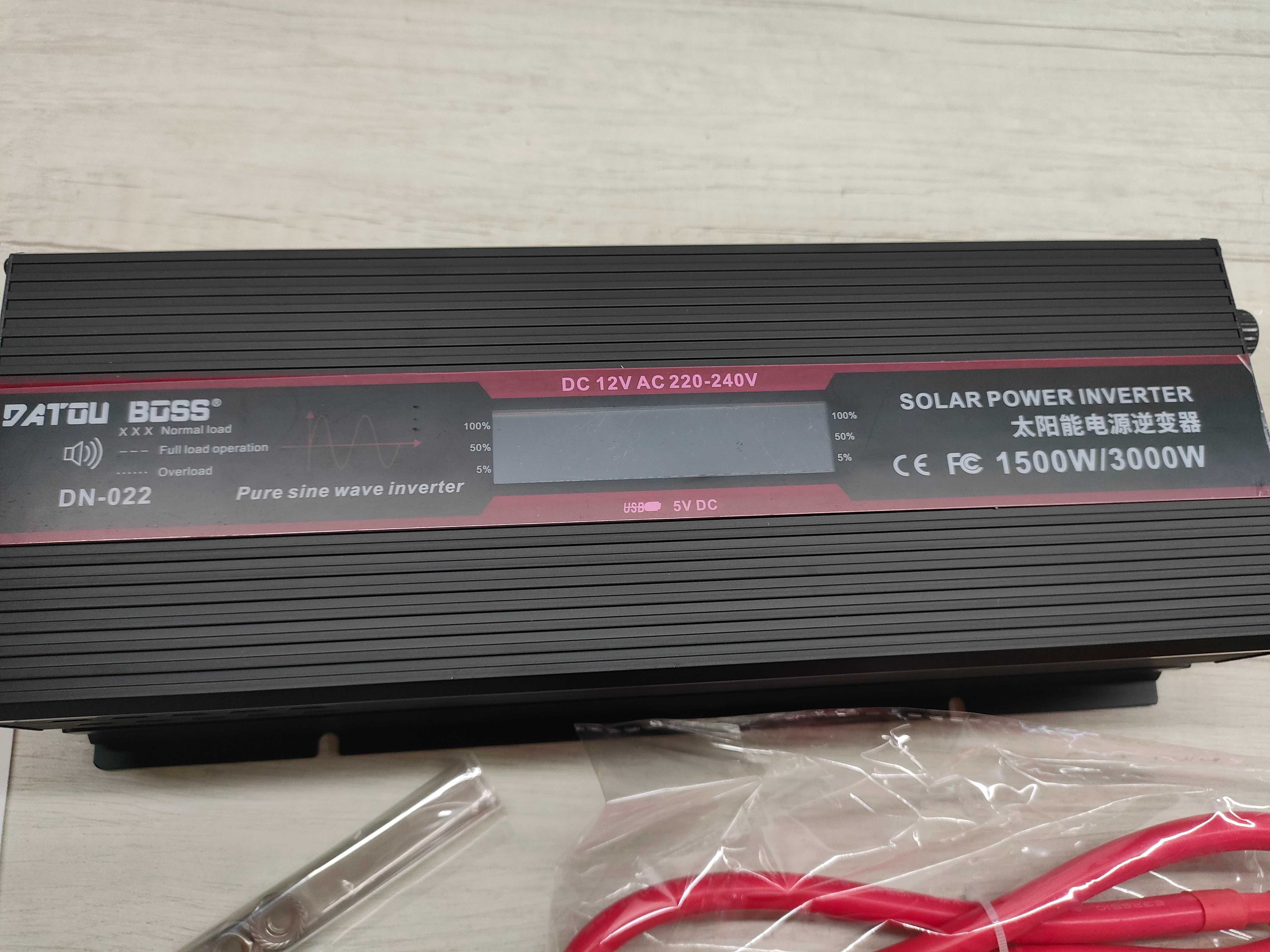 Інвертор 12В Datouboss DN-022 1500 Вт DATOU BOSS чистий синус инвертор