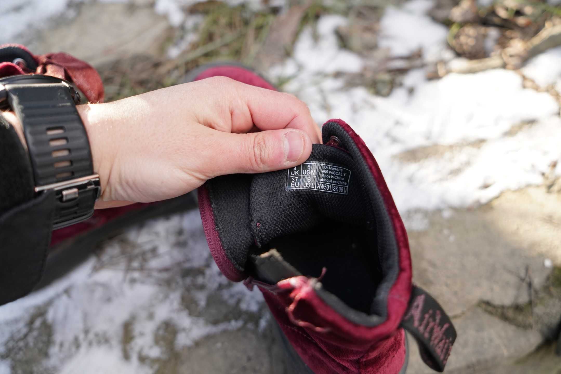 Dr. Martens welurowe glany 37