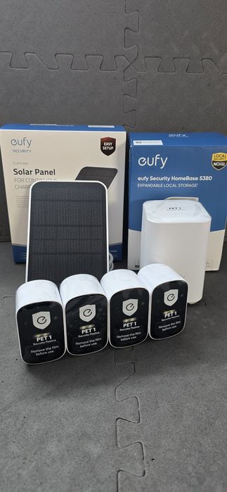 Eufy zestaw kamer WiFi, baza, solar