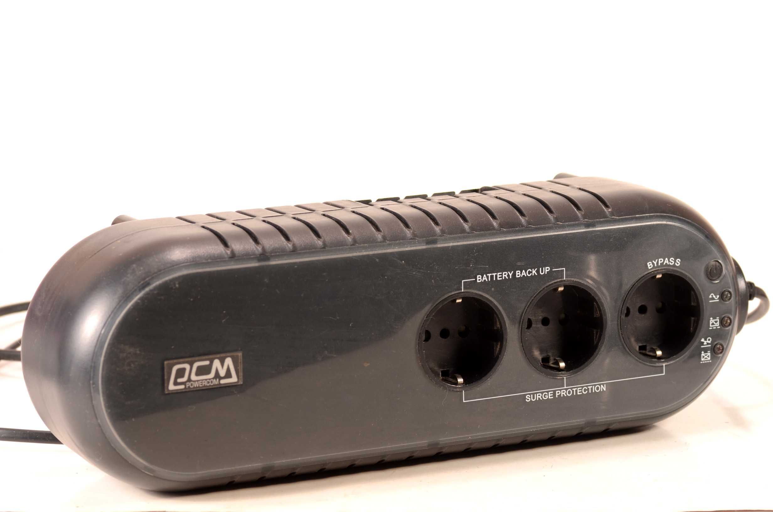 Бесперебойник Powercom PCM 500VA 3 розетки, без аккумулятора, рабочий