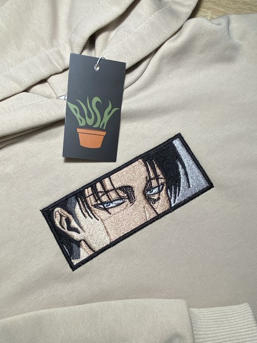 Худі з аніме вишивкою, Наруо, Токійский гуль, Атака титанів.