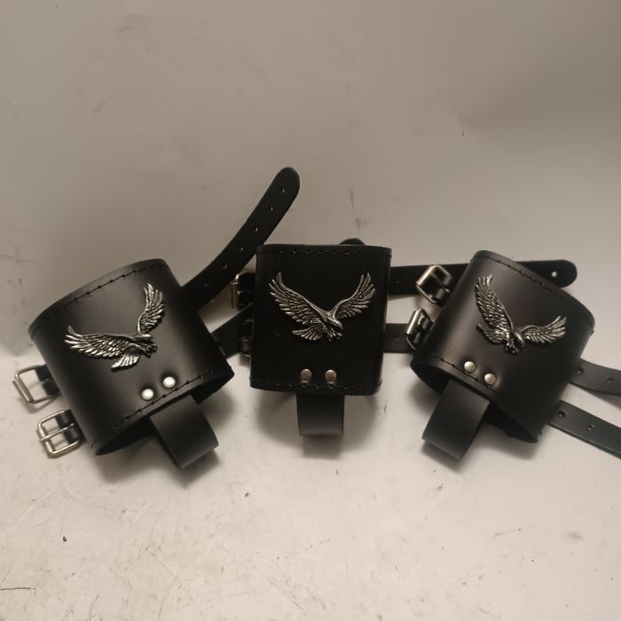 Uchwyt Skórzany Orzeł na napój kubek Motocykl Chopper Cruiser Vt Vn Xv