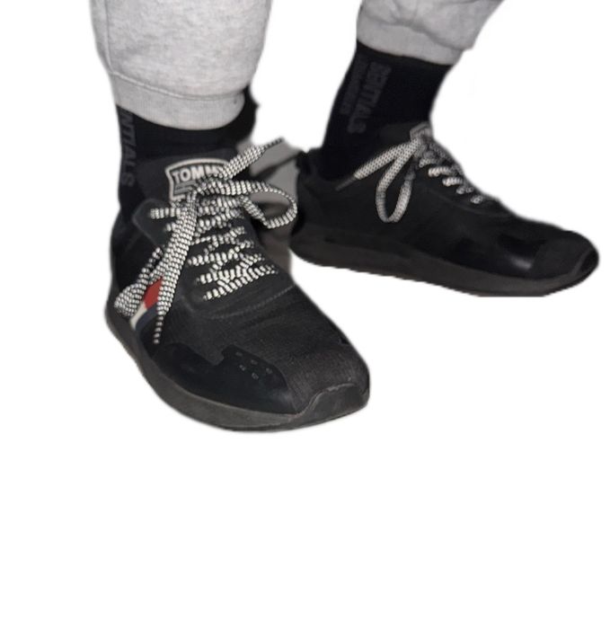 Buty męskie Tommy Hilfiger jeans 44 sportowe treningowe trampki czarne