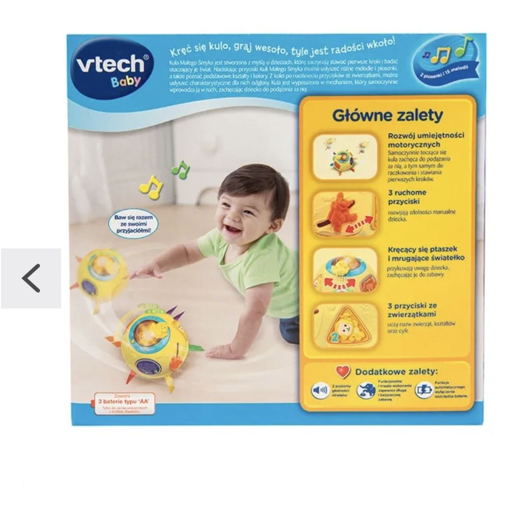 Vtech, kula hula, zabawka edukacyjna, stan idealny, kula małego smyka