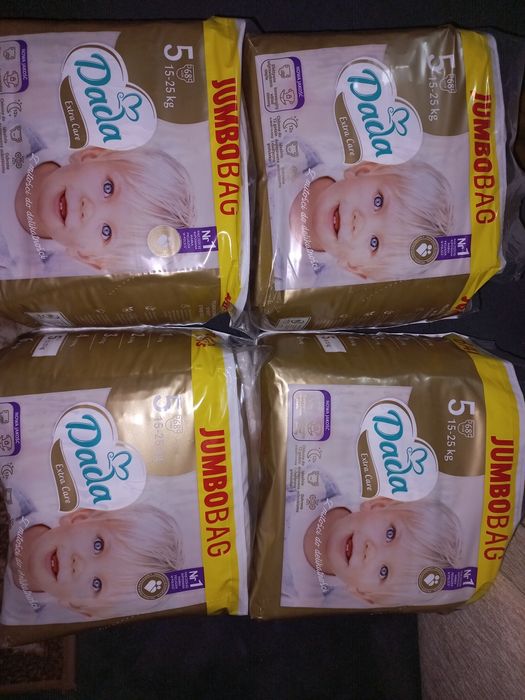 super duży zestaw Pampers pieluchy Dada extra care jumbobag 5 15-25kg