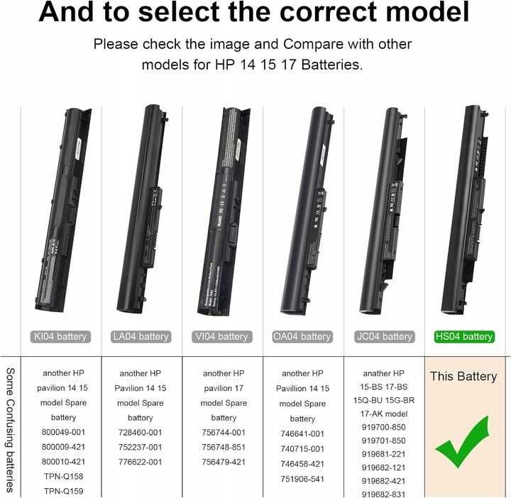 ASUNCELL HS03 HS04 zamiennik baterii DO HP 2200mAh 33Wh