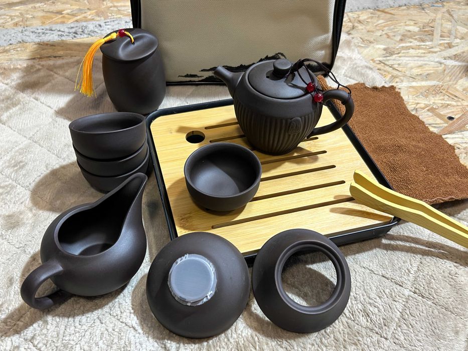 Набір Lesko 2024 Beauty для чайної церемонії керамічний 10 предметів