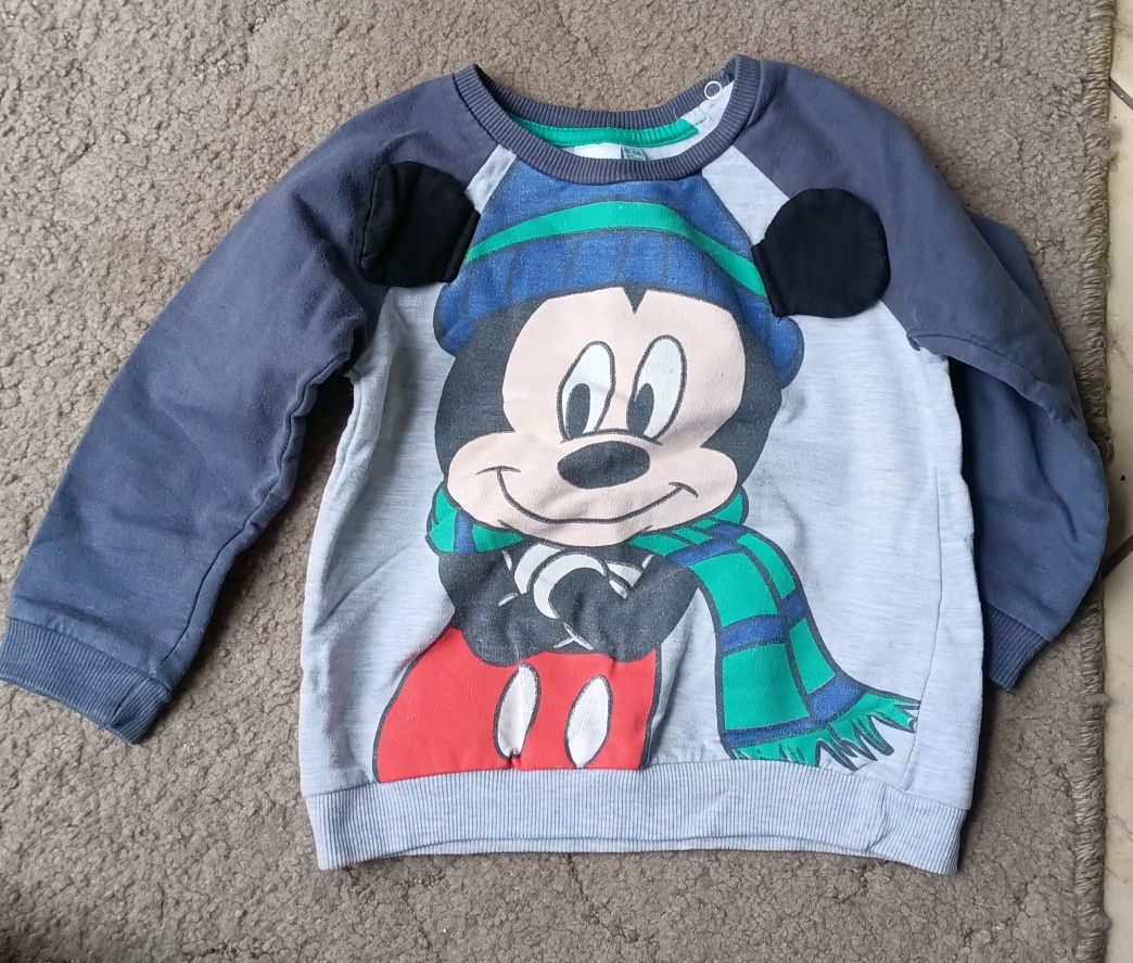 Bluza Myszka Miki z szalikiem rozm 86 Disney