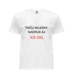 T-shirt koszulka z własnym nadrukiem A4 napis logo grafika rozmiar XXL