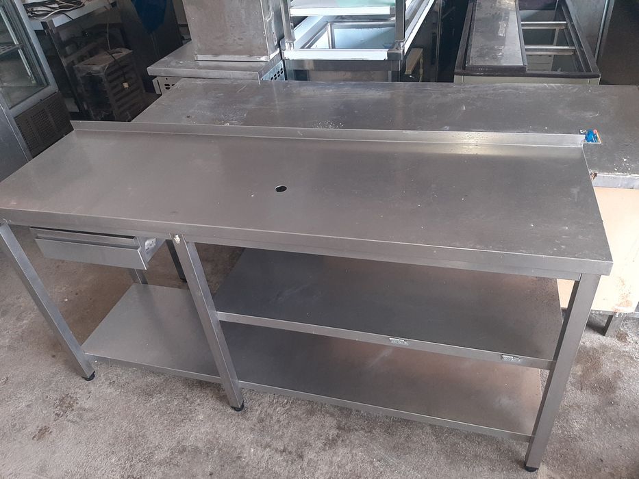 Bancada de inox de trabalho ou apoio