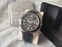 Zegarek Casio MTP-1340 silver black analog quartz men's elegant old mo