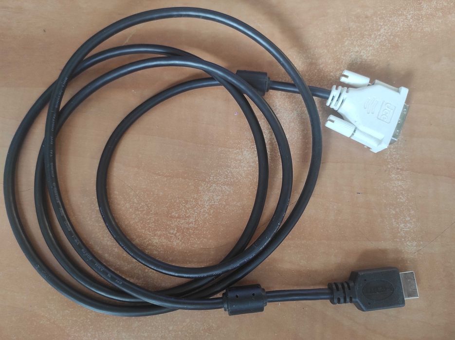 Кабель мультимедійний HDMI to DVI (18+1 pin) 1.8m Jcc