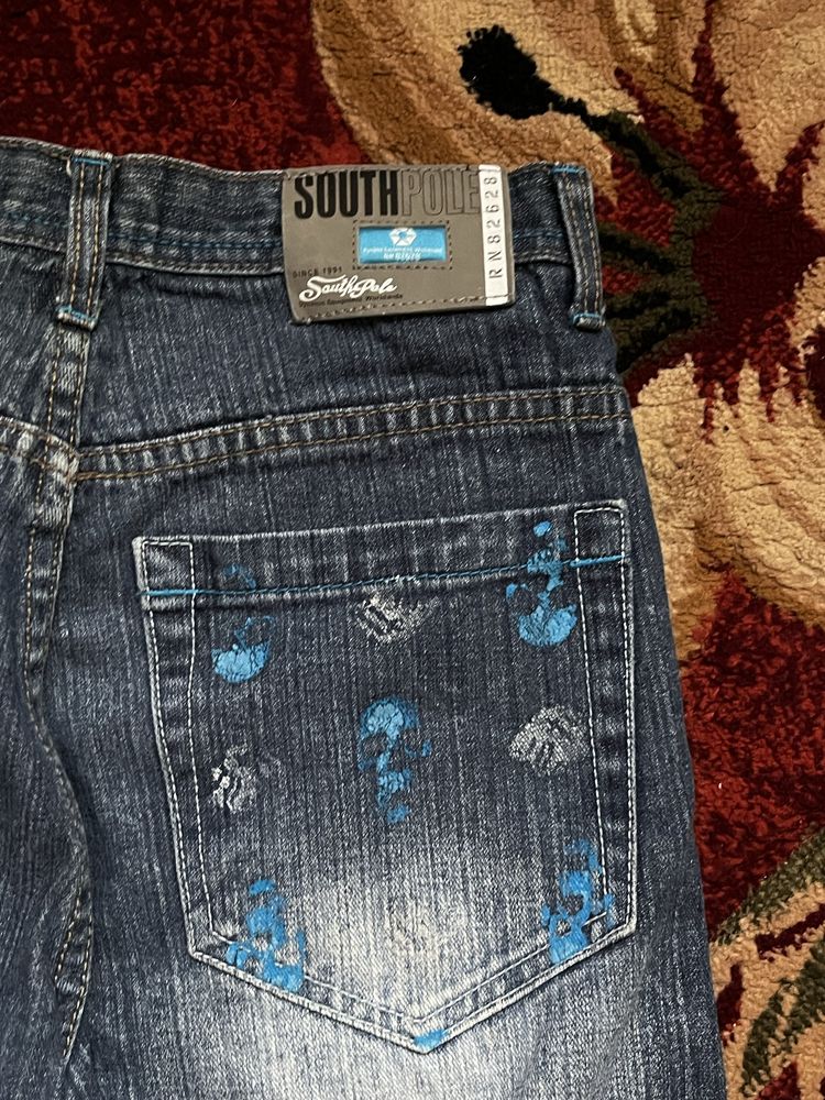 SOUTHPOLE rap shorts crossbone