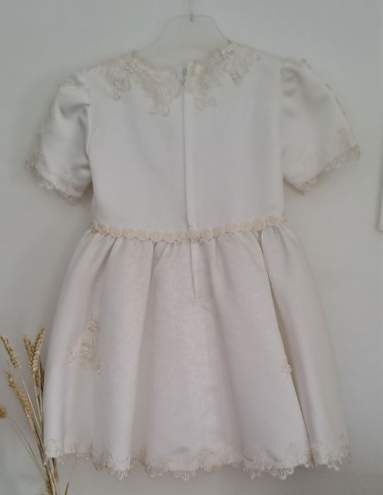 Vestido Cerimónia 2 Anos Cetim motivos bordados