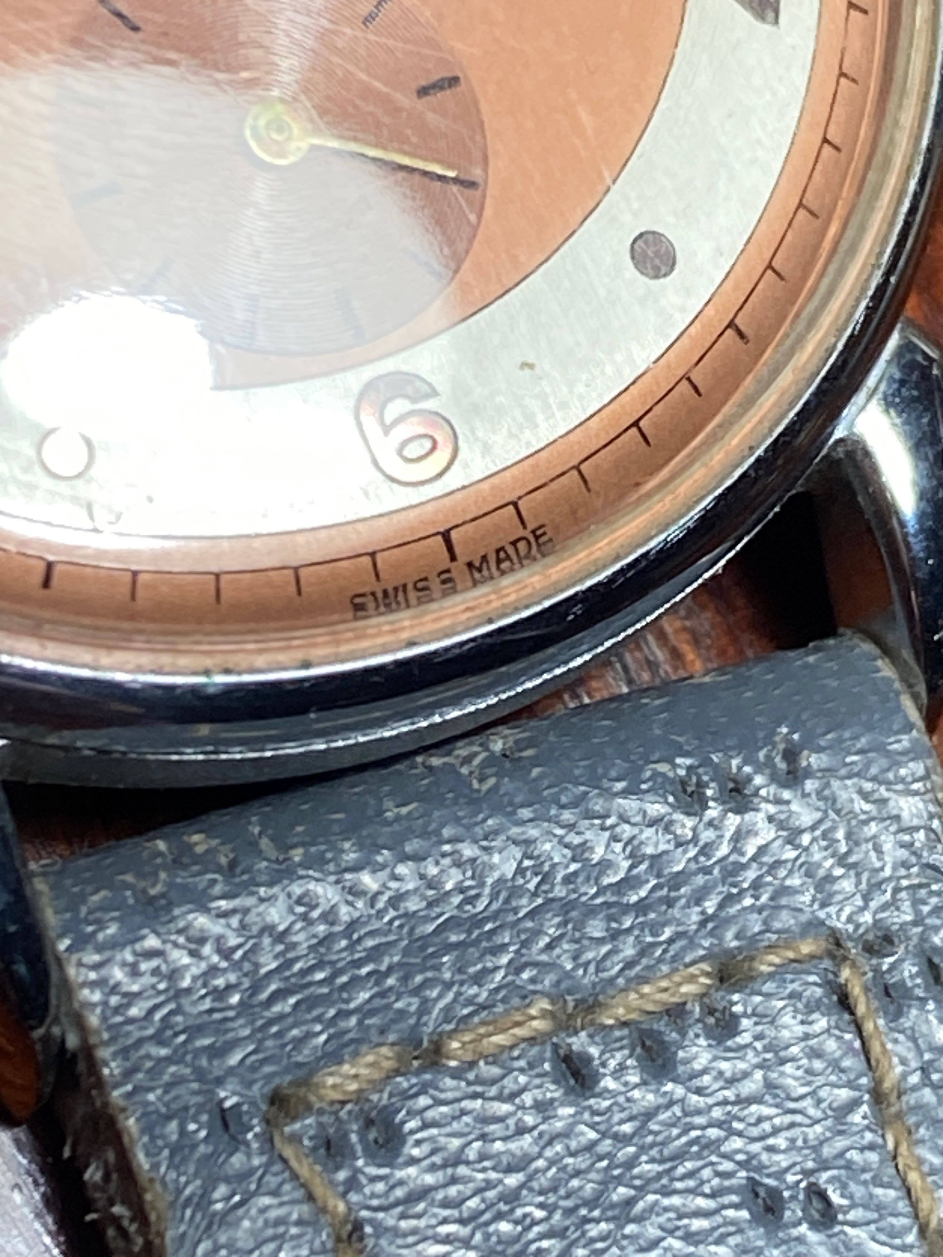 Relógio Suíço Patmo Corda Swiss Made 3,4 cm Caixa