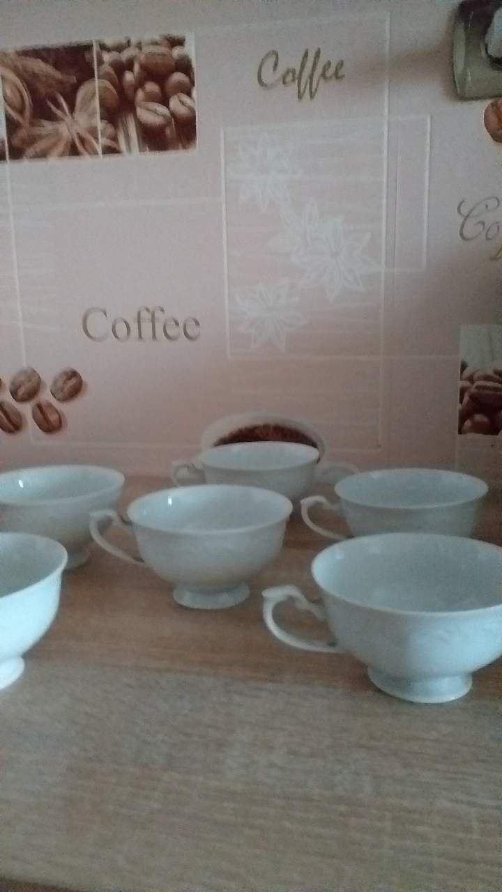 Białe filiżanki  Porcelana Chodzież
