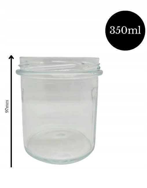 40x Słoiczki na przetwory miód dżem słoiki słój + Złota zakrętka 350ml