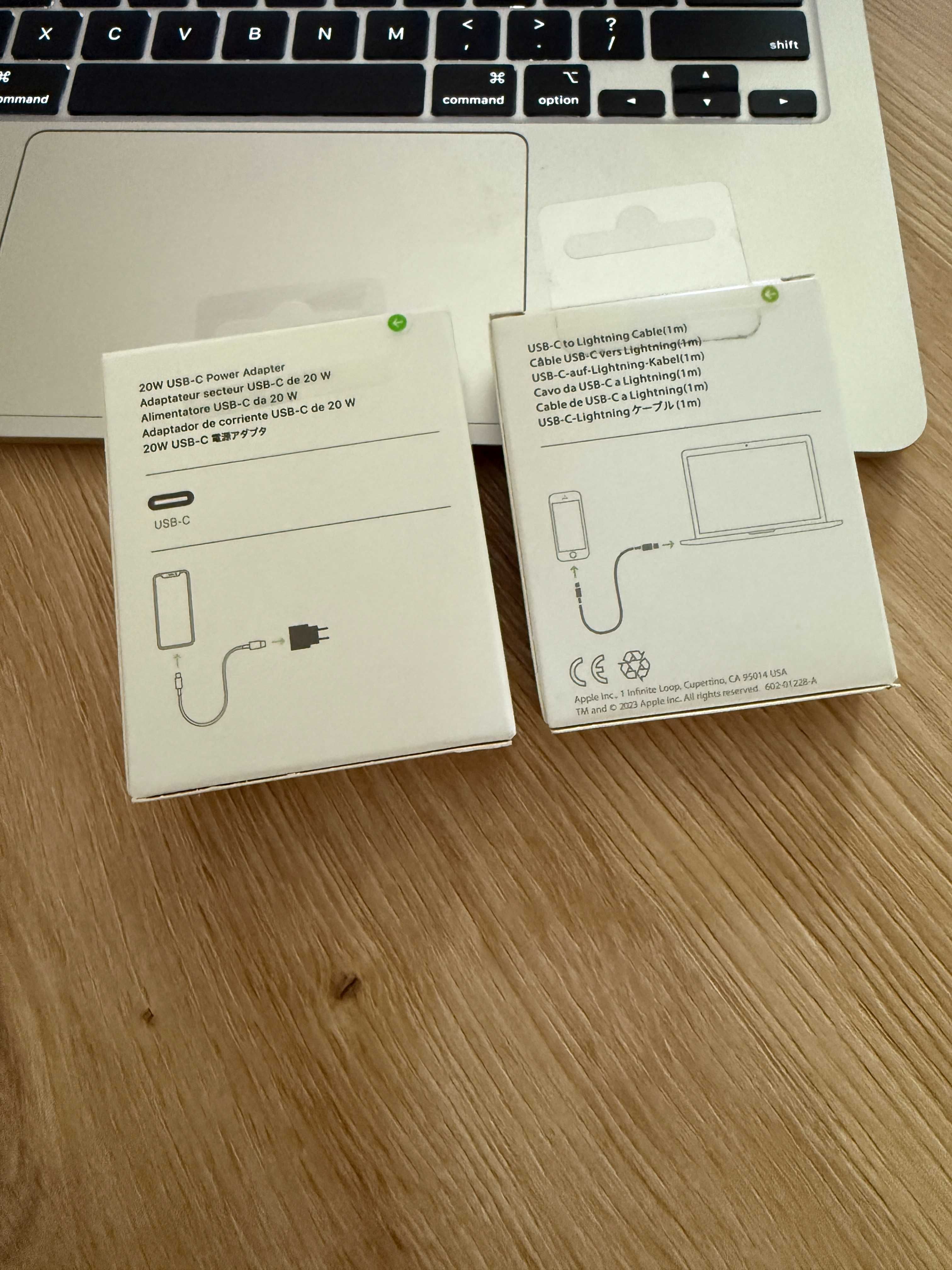 Oryginalny Zasilacz 20W Apple + kabel iPhone USB-C to Lightning 1m