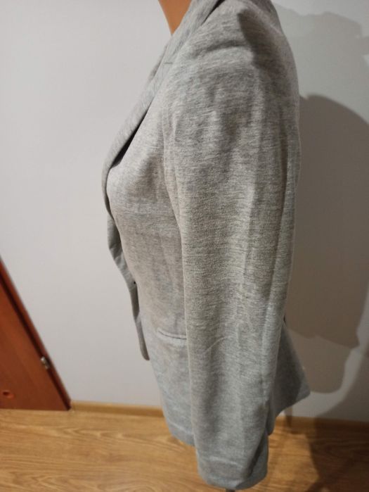 Żakiet marynarka Zara Basic XS dresowa taliowana