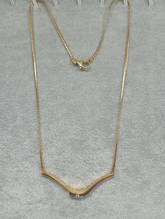 Łańcuszek złoty 18 k /750/ 9,37 g. 40 cm