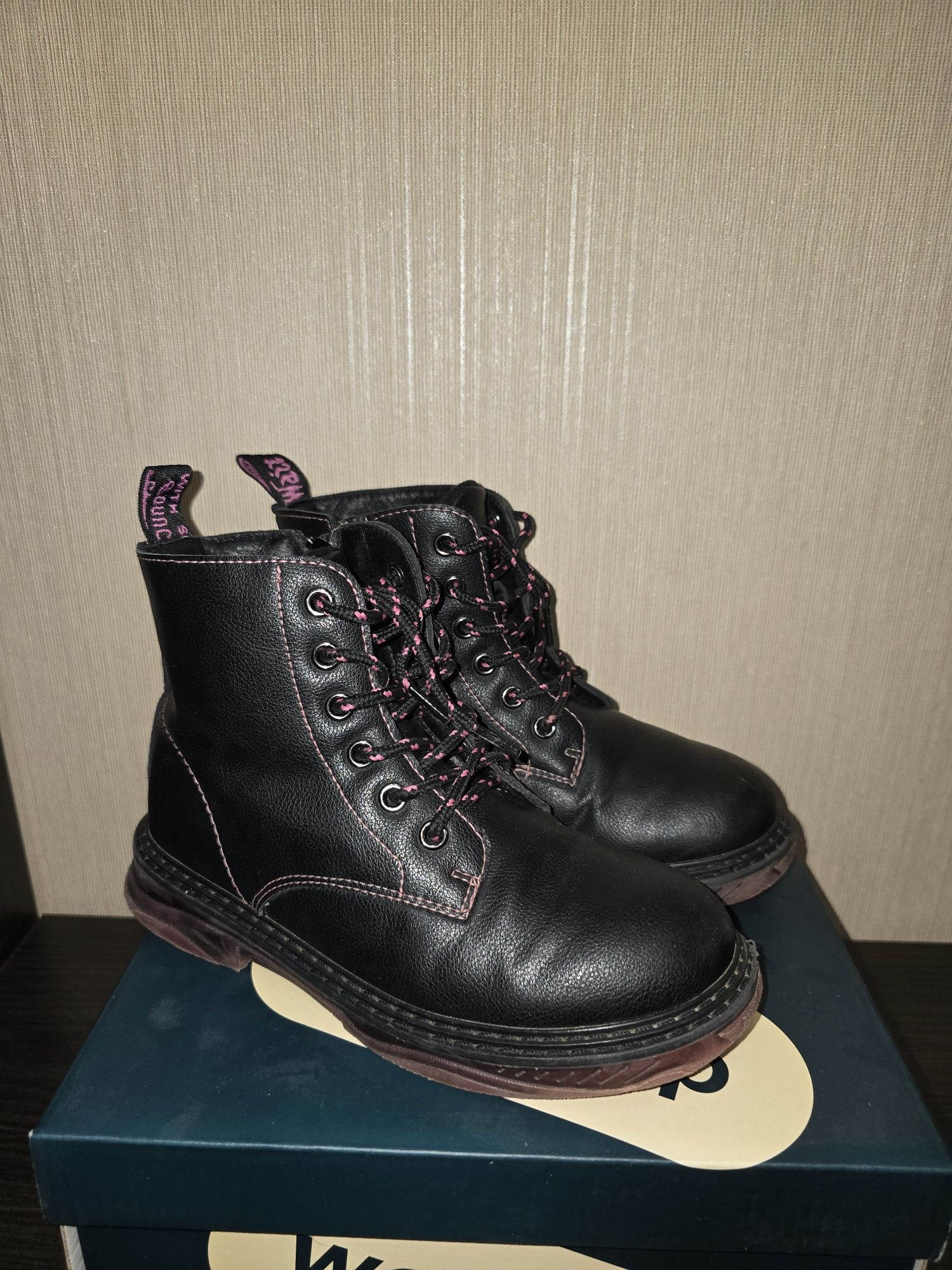 Демісезонні дитячі шкіряні ортопедичні черевики Weestep 32p.