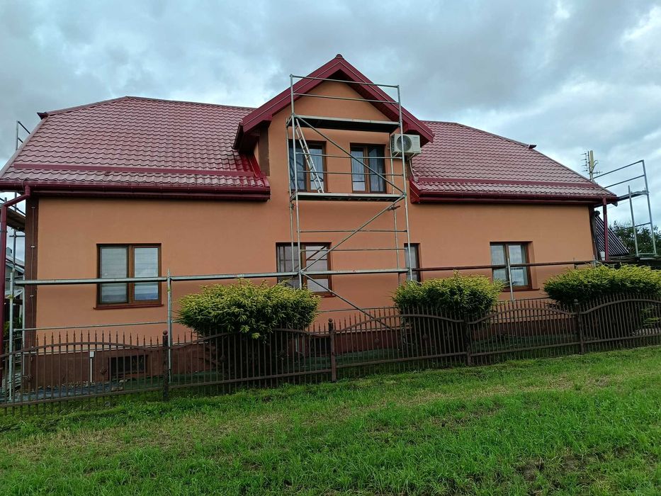 Malowanie natryskowe, mycie dachow, elewacji, kostki...