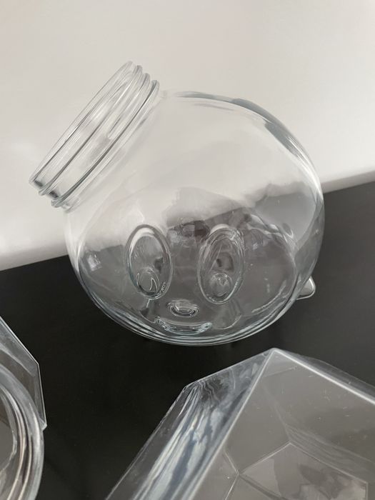 Conjunto 4 frascos de vidro