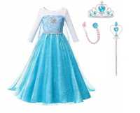 Suknia Elsa z Krainy lodu 110 cm Elza sukienka przebranie bal