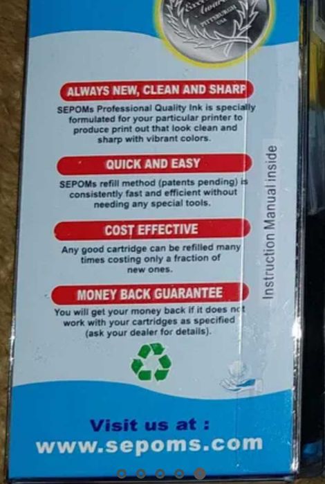 Tusz do kartridży drukarek atramentowych (kolor)