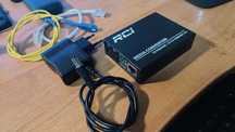 Медіаконвертер 10/100Base-TX to 100Base-FX, SM, 1550nm, SC/PC, 20км