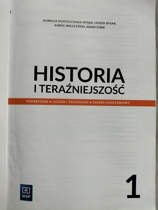 Historia i Teraźniejszość 1 WSiP Modzelewska Rysak Cisek 1155/1/2022