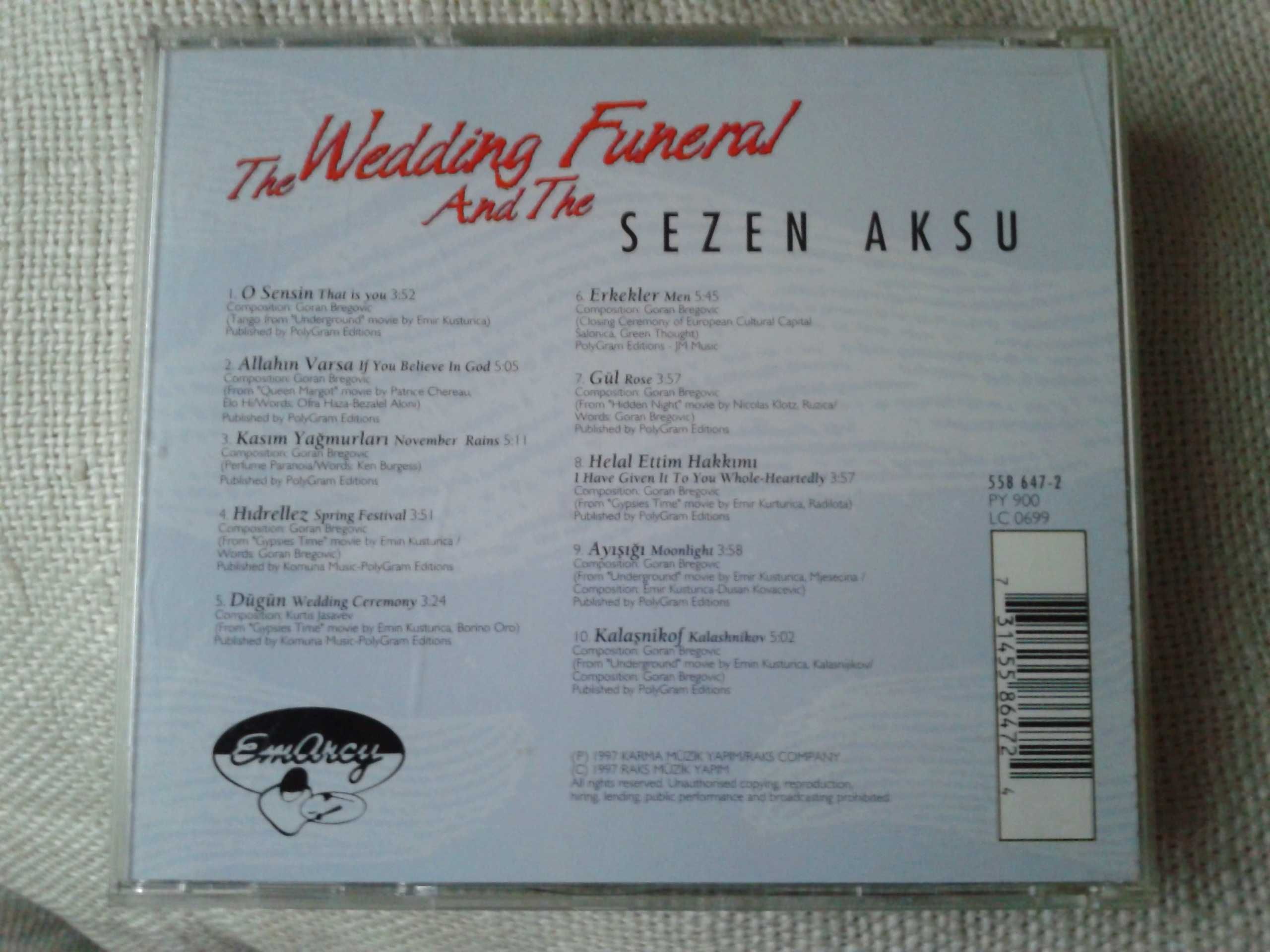 Sezen Aksu – The Wedding And The Funeral  CD